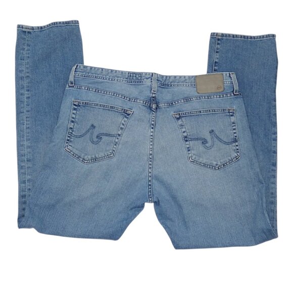 AG Adriano Goldschmied Everett Jeans 38x32 Men’s Slim Straight Blue Denim - Picture 10 of 10